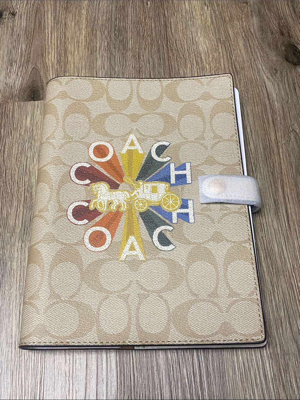 Coach Carriage Signature Notebook